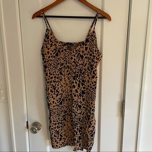 NWT Forever 21 Leopard Print Mini Dress size S